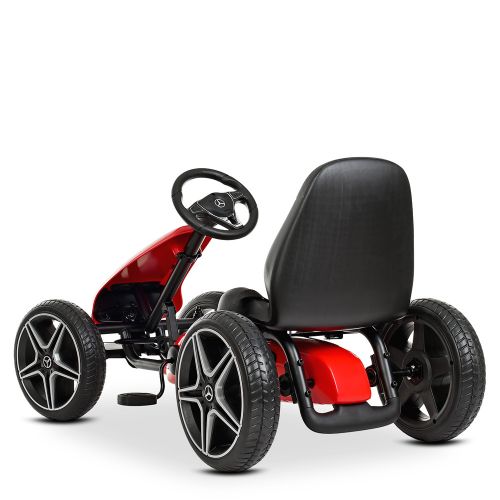 Детский педальный картинг Mercedes M 4271 E-3:EVA-колёса - КРАСНЫЙ фото 6