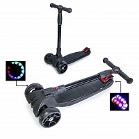 Фото анонса самокат smart black (839416414) складная ручка! от интернет магазина Raspashonka.ua