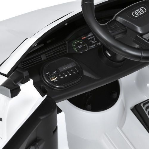 Детский электромобиль джип M 5899 EBLR-1 AUDI серый фото 6