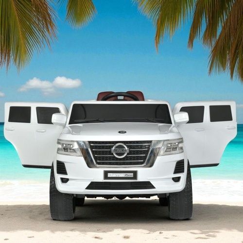 Картинка товара Детский электромобиль M 4837 EBLR-1, Nissan: 2.4G, 100W, EVA-колеса, Кожа - БЕЛЫЙ на Raspashonka.ua фото 4