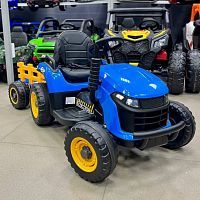 детский трактор на аккумуляторе m 5111 eblr-4, bambi racer: пульт, 12v 9a, 4wd - синий - Raspashonka.ua