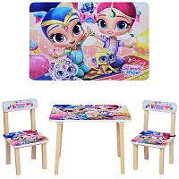 Фото анонса детский столик bambi "shimmer&shine" 501-42: розовый от интернет магазина Raspashonka.ua