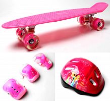 Фото анонса комплект penny board pink +защита+шлем (792637007) от интернет магазина Raspashonka.ua