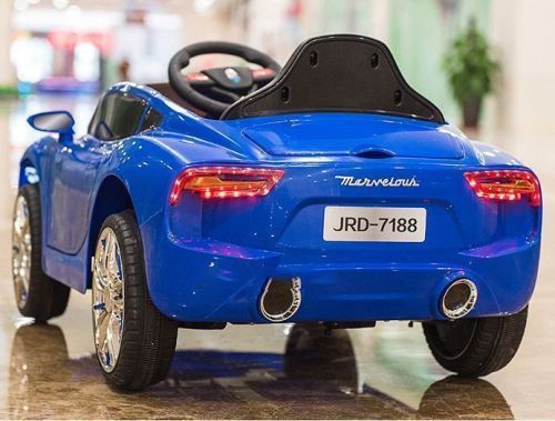Детский электромобиль T-7637 EVA BLUE MASERATI синий  фото 4