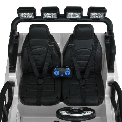 Картинка товара Детский электромобиль M 6108 EBLR-1(24V) BAMBI RACER: двухместный, 24V 7A, 4x90W, кожа - БЕЛЫЙ на Raspashonka.ua фото 7