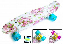 Фото анонса penny board 22" "flowers" - светящиеся колёса! (pr07l) от интернет магазина Raspashonka.ua