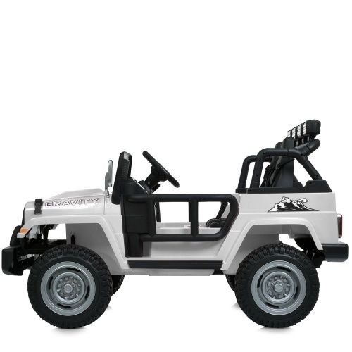 Картинка товара Детский электромобиль M 6108 EBLR-1(24V) BAMBI RACER: двухместный, 24V 7A, 4x90W, кожа - БЕЛЫЙ на Raspashonka.ua фото 6