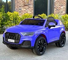 Детский электромобиль джип  M 5796 EBLR-3 AUDI синий