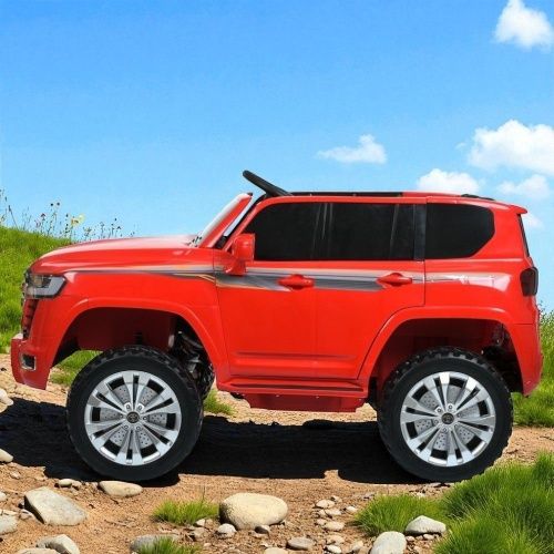 Детский электромобиль джип M 6146 EBLR-3  TOYOTA красный фото 3