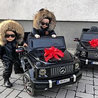 Детский электромобиль джип G63 BLACK MERCEDES черный