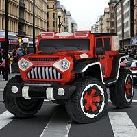 Детский электромобиль джип M 5845 EBLRS-3 BAMBI RACER красный