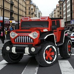 Дитячий електромобіль джип M 5845 EBLRS-3 BAMBI RACER: 180W, 8 км/год, 12V 12А - ЧЕРВОНИЙ