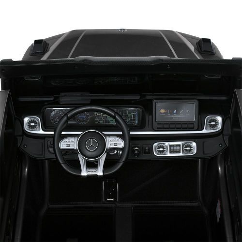 Детский электромобиль джип M 5880 EBLRS-11 MERCEDES серый металлик фото 13