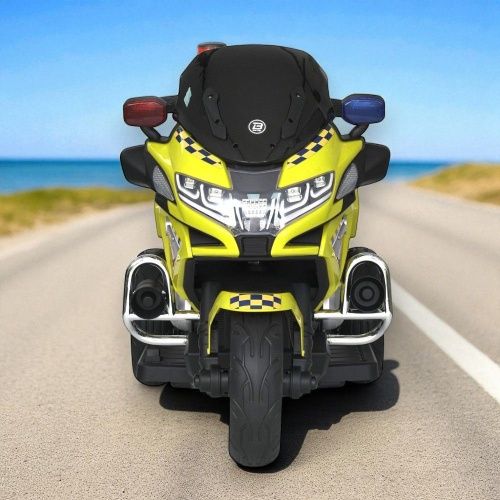 Картинка товара Детский мотоцикл M 6012 EL-6, BAMBI RACER: 70W, 8 км/ч, 12V 12А, ПОЛИЦИЯ - ЖЕЛТЫЙ на Raspashonka.ua фото 4