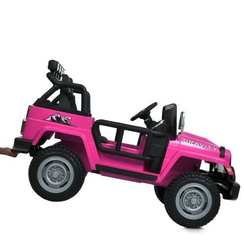 Зображення товару Дитячий електромобіль M 6108 EBLR-8(24V) BAMBI RACER: двомісний, 24V 7A, 4x90W, шкіра - РОЖОВИЙ на Raspashonka.ua фото 11