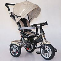 Фото анонса детский 3-х колесный велосипед best trike 5688: надувные колеса, поворотное сиденье - бежевый от интернет магазина Raspashonka.ua