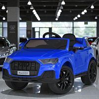 Детский электромобиль джип  M 5796 EBLR-3 AUDI синий