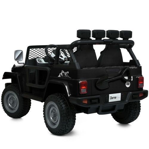Картинка товара Детский электромобиль M 6108 EBLR-2(24V) BAMBI RACER: двухместный, 24V 7A, 4x90W, кожа - ЧЕРНЫЙ на Raspashonka.ua фото 10