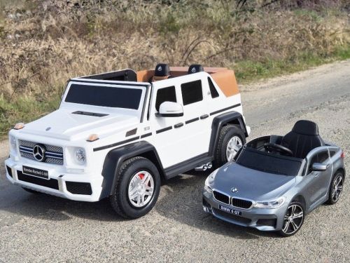 Картинка товара Электромобиль Mercedes Maybah G650, RAMIZ: 200W, 16 км/ч, кожа, MP4, двухместный - ЧЕРНЫЙ (PA.A1000.STRONG.CZ) на Raspashonka.ua фото 5