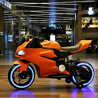 Детский мотоцикл M 4104 EL-7 BUGATTI оранжевый