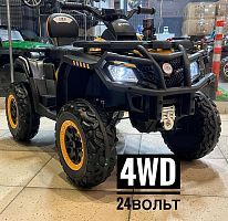 Фото анонса детский квадроцикл xt-speed pa.s615.zol: 4х4, 24v,  12 км/ч, без пульта - желтый от интернет магазина Raspashonka.ua
