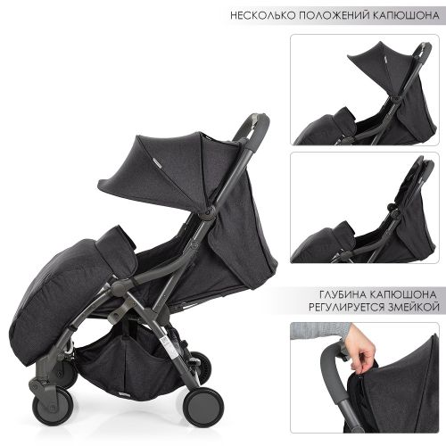 Картинка товара Коляска прогулочная ME 1034L HANDY GRAPHITE: EVA колеса - СЕРЫЙ на Raspashonka.ua фото 5