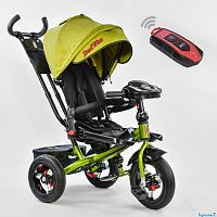 Фото анонса детский 3-х колесный велосипед best trike 6088 f - 3190: надувные колеса, поворотное сиденье, пульт, фара - горчичный от интернет магазина Raspashonka.ua
