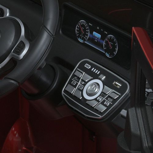 Детский электромобиль джип M 5803 EBLRS-3 MERCEDES красный фото 6