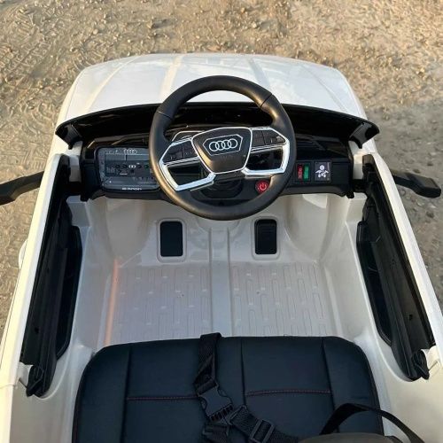 Детский электромобиль джип M 6133 EBLR-1 AUDI белый фото 4