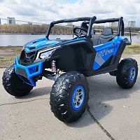 детский электромобиль m 4567 eblr-4-2: 2,4g, 4x45w, eva, кожа - сине-чёрный (pa.xmx-613.nie) - Raspashonka.ua