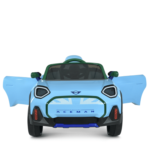 Картинка товара Детский электромобиль JE 1688 EBLR-4(24V) MINICOOPER: 140W, 5км/час, 24V5AH, USB/SD - ГОЛУБОЙ на Raspashonka.ua фото 3