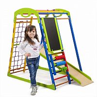 Фото анонса детский спортивный комплекс для дома sportbaby sportwood plus от интернет магазина Raspashonka.ua
