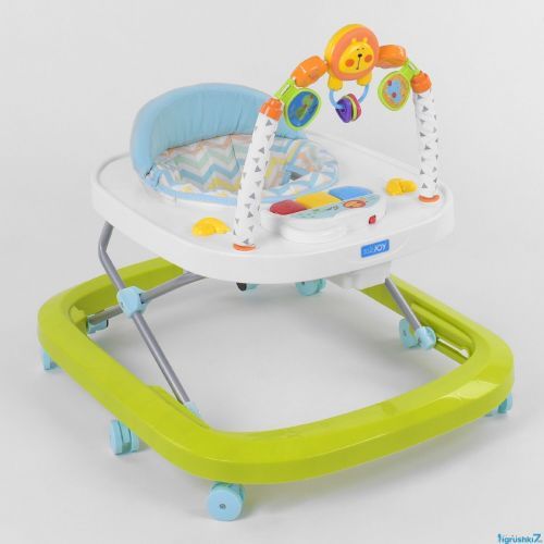 Картинка товара Детские ходунки JOY W 41202 (1): муз. панель, свет: БЕЛО-САЛАТОВЫЕ на Raspashonka.ua фото 2