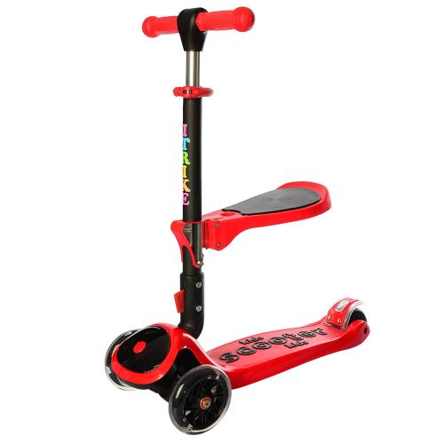 Картинка товара Самокат iTrike Maxi JR 3-074-R, подсветка колёс, корзинка: КРАСНЫЙ на Raspashonka.ua фото 5