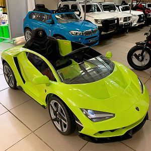 Детский электромобиль M 4319 EBLR-5, Lamborghini Centenario: 2х45W, 2.4G, 12V 7A, EVA, кожа, ЗЕЛЁНЫЙ