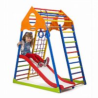 Фото анонса детский спортивный комплекс sportbaby kindwood color plus 1 от интернет магазина Raspashonka.ua