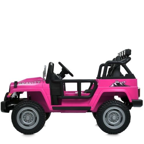 Зображення товару Дитячий електромобіль M 6108 EBLR-8(24V) BAMBI RACER: двомісний, 24V 7A, 4x90W, шкіра - РОЖОВИЙ на Raspashonka.ua фото 6
