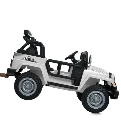 Картинка товара Детский электромобиль M 6108 EBLR-1(24V) BAMBI RACER: двухместный, 24V 7A, 4x90W, кожа - БЕЛЫЙ на Raspashonka.ua фото 10