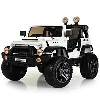 Детский электромобиль джип M 4111 EBLR-1 JEEP белый