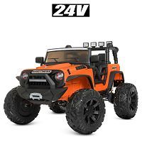 Детский электромобиль джип M 4296 EBLR-7(24V) BUGGY оранжевый