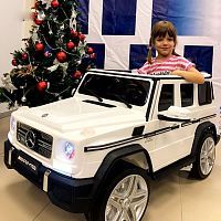 Детский электромобиль M 3567 EBLR-1 (Mercedes G65 VIP) БЕЛЫЙ