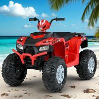 детский квадроцикл m 6060 el-3(24v), bambi racer: пульт, 8 км/ч, 2*35w, 24v5ah, eva - красный - Raspashonka.ua