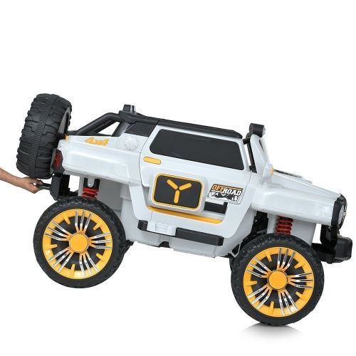 Дитячий електромобіль джип M 5821EBLR-1(24V) BAMBI RACER білий фото 8