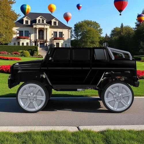 Дитячий електромобіль джип M 5818 EBLRS-2, Mercedes Maybah G650 MERCEDES чорний металік фото 4
