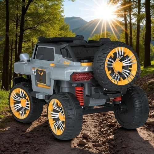 Дитячий електромобіль джип M 5821EBLR-11(24V) BAMBI RACER сірий фото 3