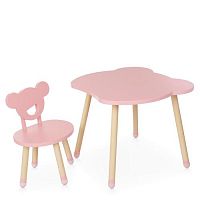 Фото анонса столик и стульчик m 4255 bear pink от интернет магазина Raspashonka.ua