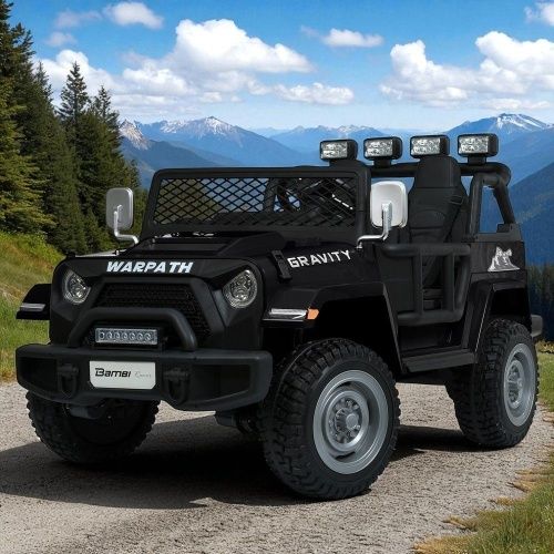 Картинка товара Детский электромобиль M 6108 EBLR-2(24V) BAMBI RACER: двухместный, 24V 7A, 4x90W, кожа - ЧЕРНЫЙ на Raspashonka.ua фото 2
