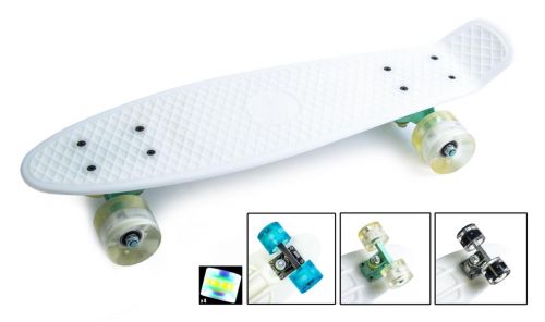 Картинка товара Penny Board 22" White Светящиеся колёса! (657503712) на Raspashonka.ua фото 2