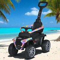детский квадроцикл m 5732 eblr-12, bambi racer: мотор 25w, 3 км/ч, 6v 4а - бирюзовый - Raspashonka.ua