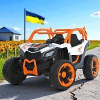 Фото анонса детский электромобиль багги m 6124 eblr-7, bambi racer: пульт 50м, 180w, 24v 8а, до 80 кг - оранжевый от интернет магазина Raspashonka.ua